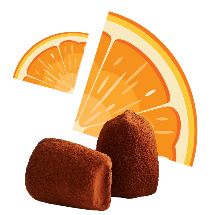 Confit Orange Chocolate Truffles - Bulk - Goat Corp