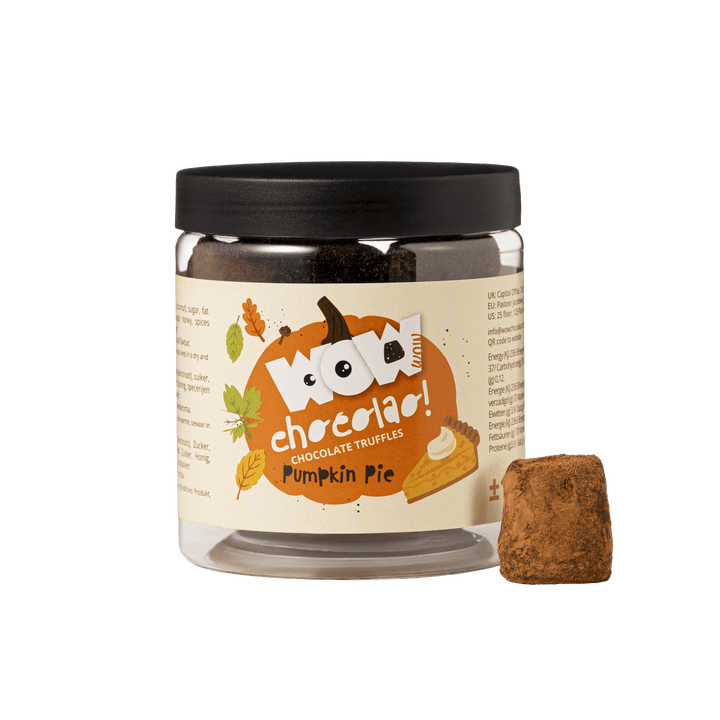 Pumpkin Pie Chocolate Truffles Gift Jar 130g | Autumn Dessert Chocolate