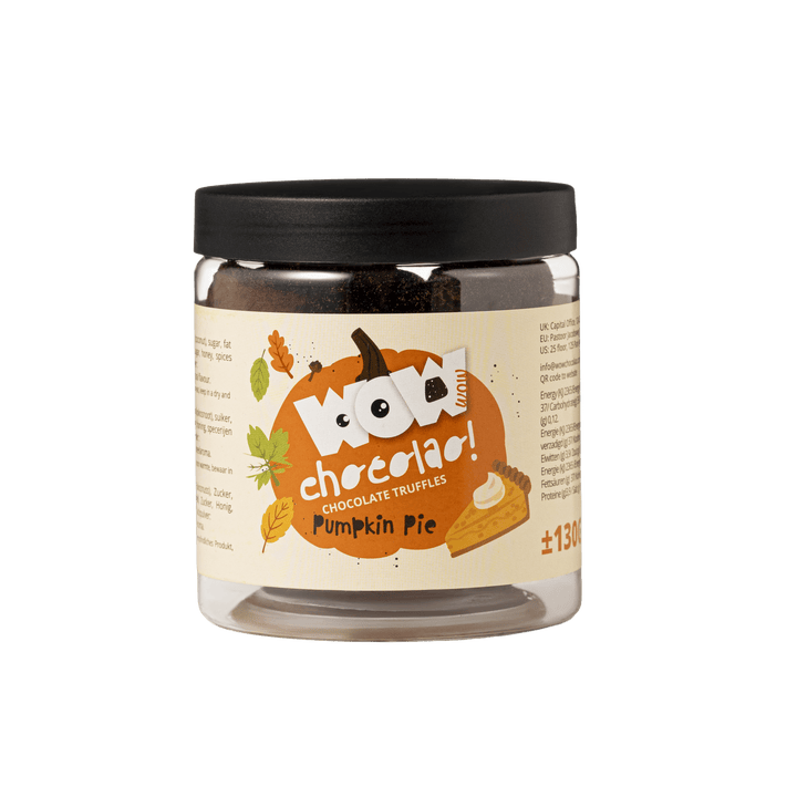 Pumpkin Pie Chocolate Truffles Gift Jar 130g | Autumn Dessert Chocolate
