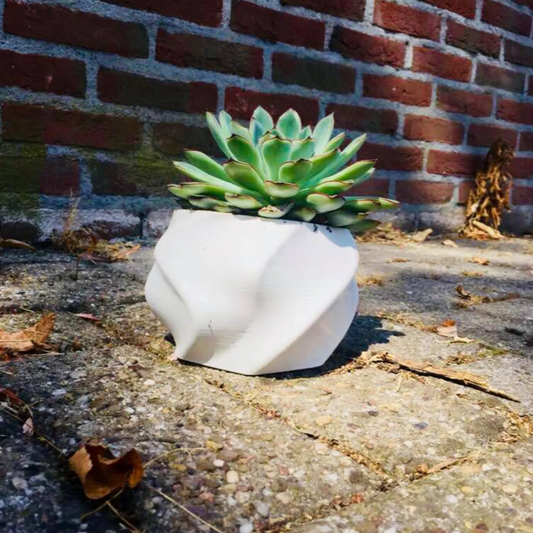 twisted flower pot