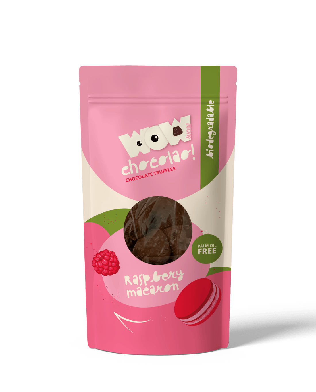Raspberry Macaron - 200g Biodegradable bag