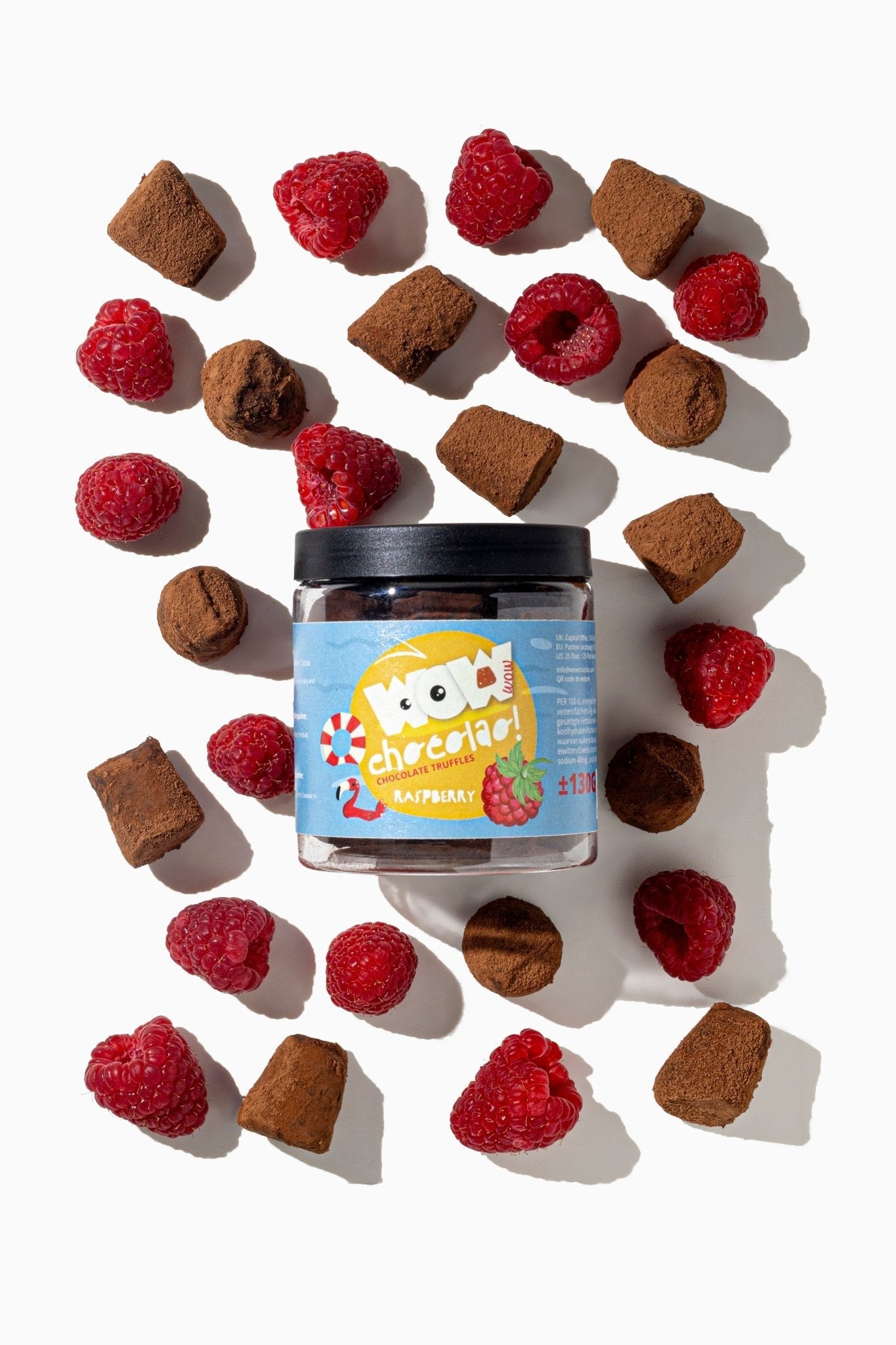 Raspberry Summer Truffles Gift Jar 130g | Fruity Summer Chocolate