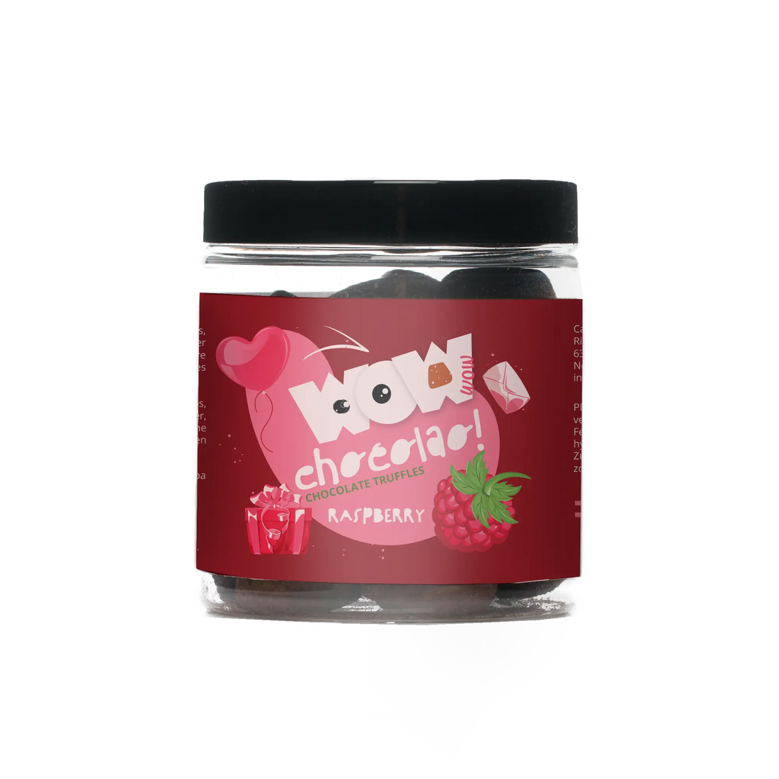 Raspberry Valentine Chocolate Truffles - Gifting jar 130g - Goat Corp