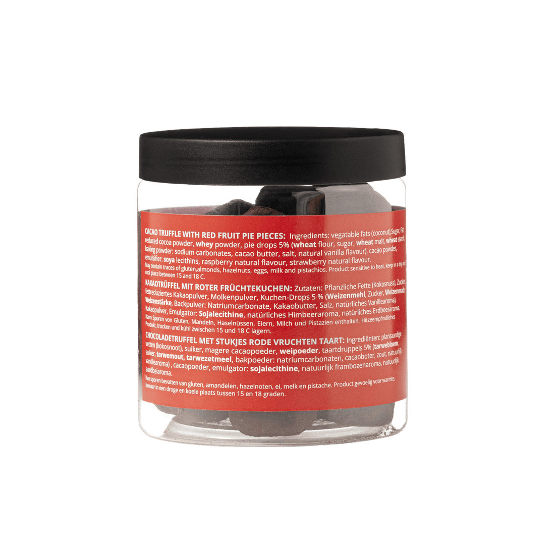Red Fruits Pie Chocolate Truffles Gift Jar 130g | Fruity Dessert Chocolate