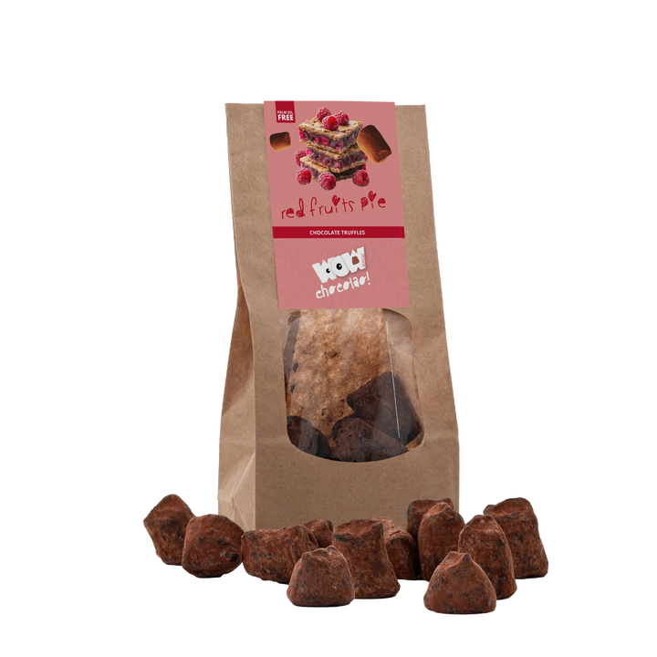 Red Fruit Pie Chocolate Truffles - Biodegradable bag 130g - Goat Corp