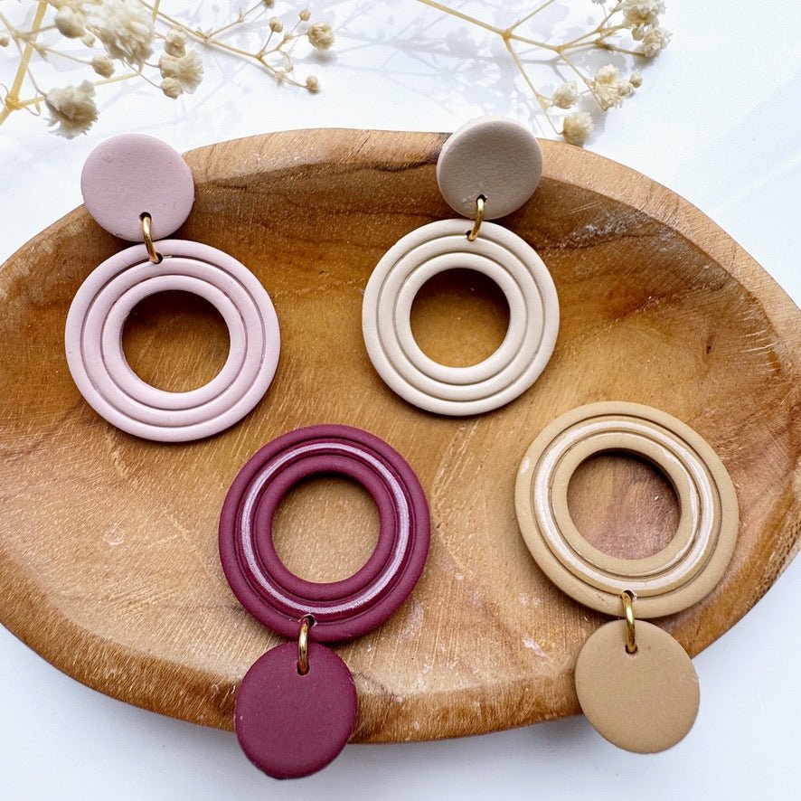 Retro Circles Oorbellen