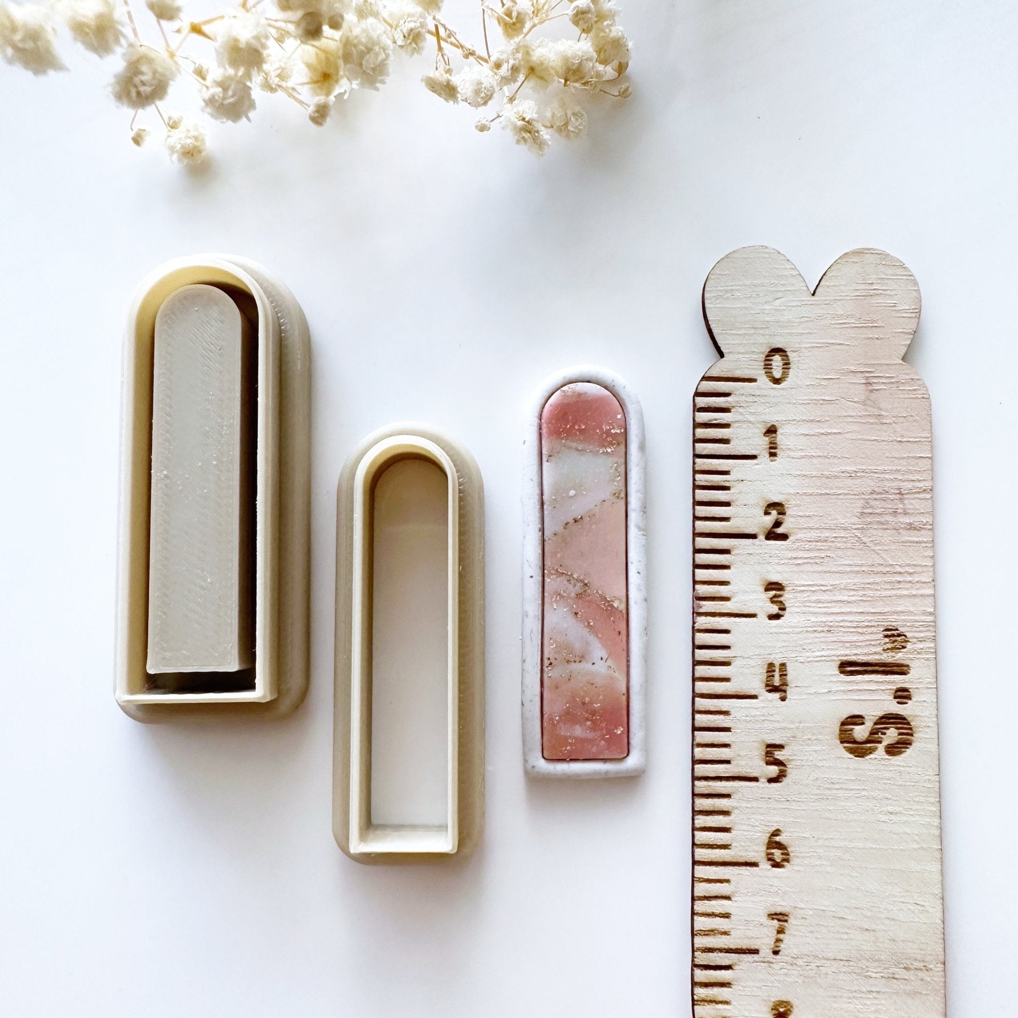 Rounded rectangle inlay cutter set - Goat Corp