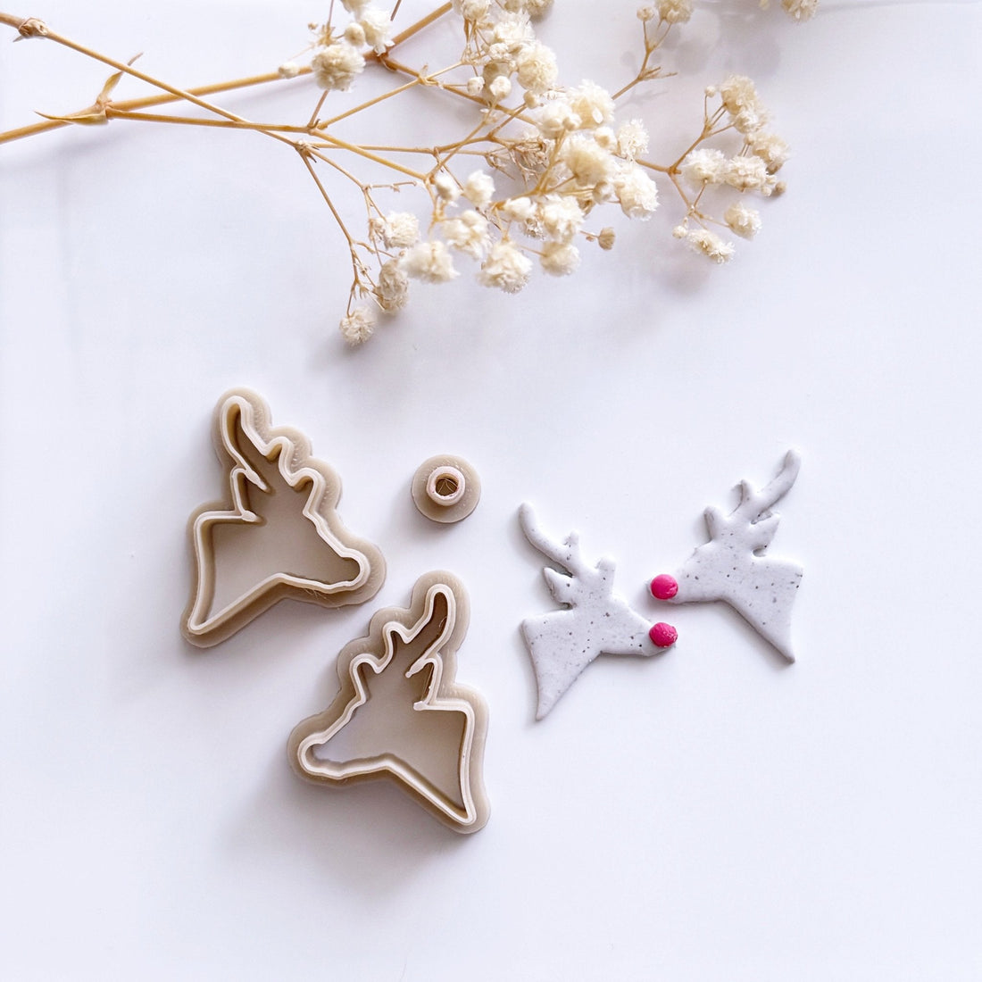 Rudolph reindeer mirrored cutter set - Goat Corp
