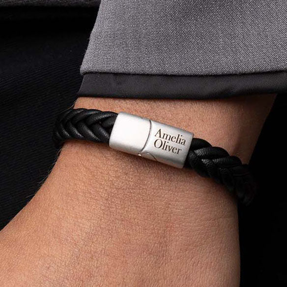 Axel matt silver bracelet