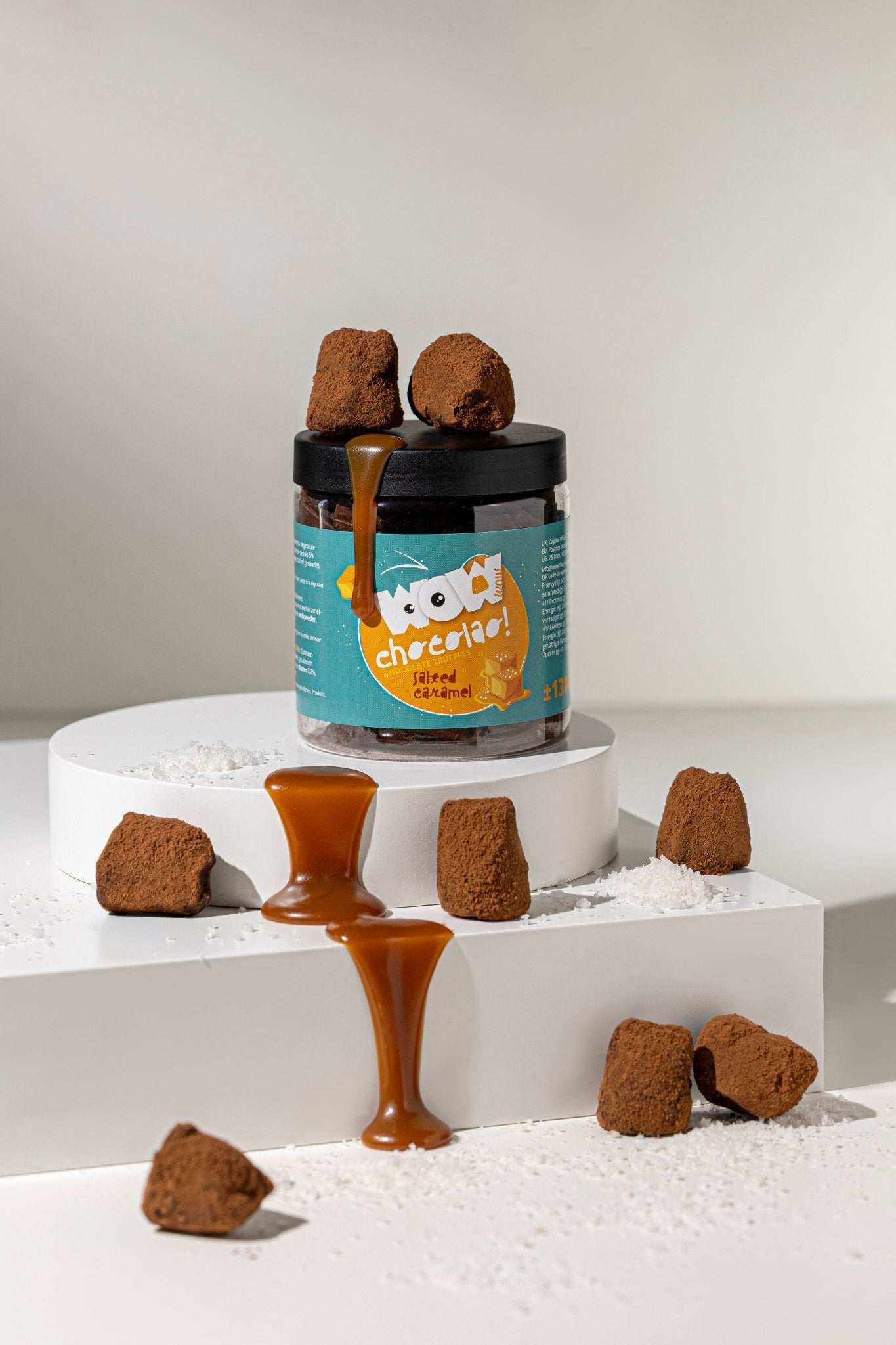 Salted Caramel Chocolate Truffles Gift Jar 130g | Sweet Salty Chocolate