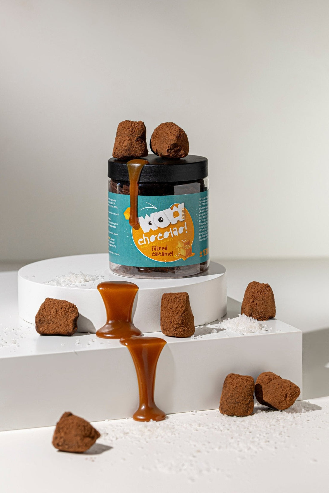 Salted Caramel Chocolate Truffles Gift Jar 130g | Sweet Salty Chocolate