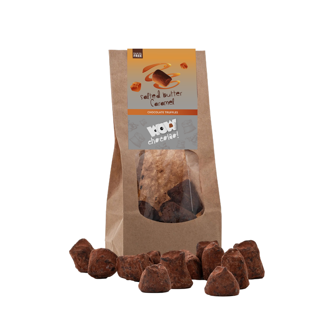 Salted Caramel Chocolate Truffles - Biodegradable bags 130g - Goat Corp