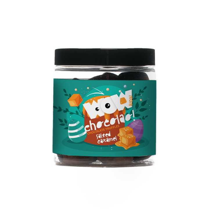 Salted Caramel chocolate truffles - Easter Gifting jar 130g - Goat Corp