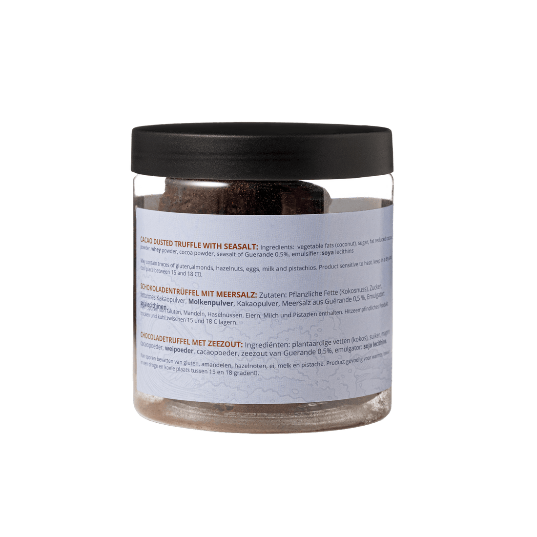 Sea Salt Chocolate Truffles Gift Jar 130g | Luxury Sea Salt Chocolate