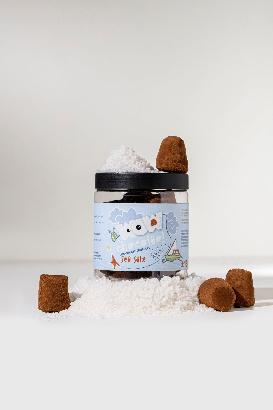Sea Salt Summer Truffles Gift Jar 130g | Refreshing Chocolate