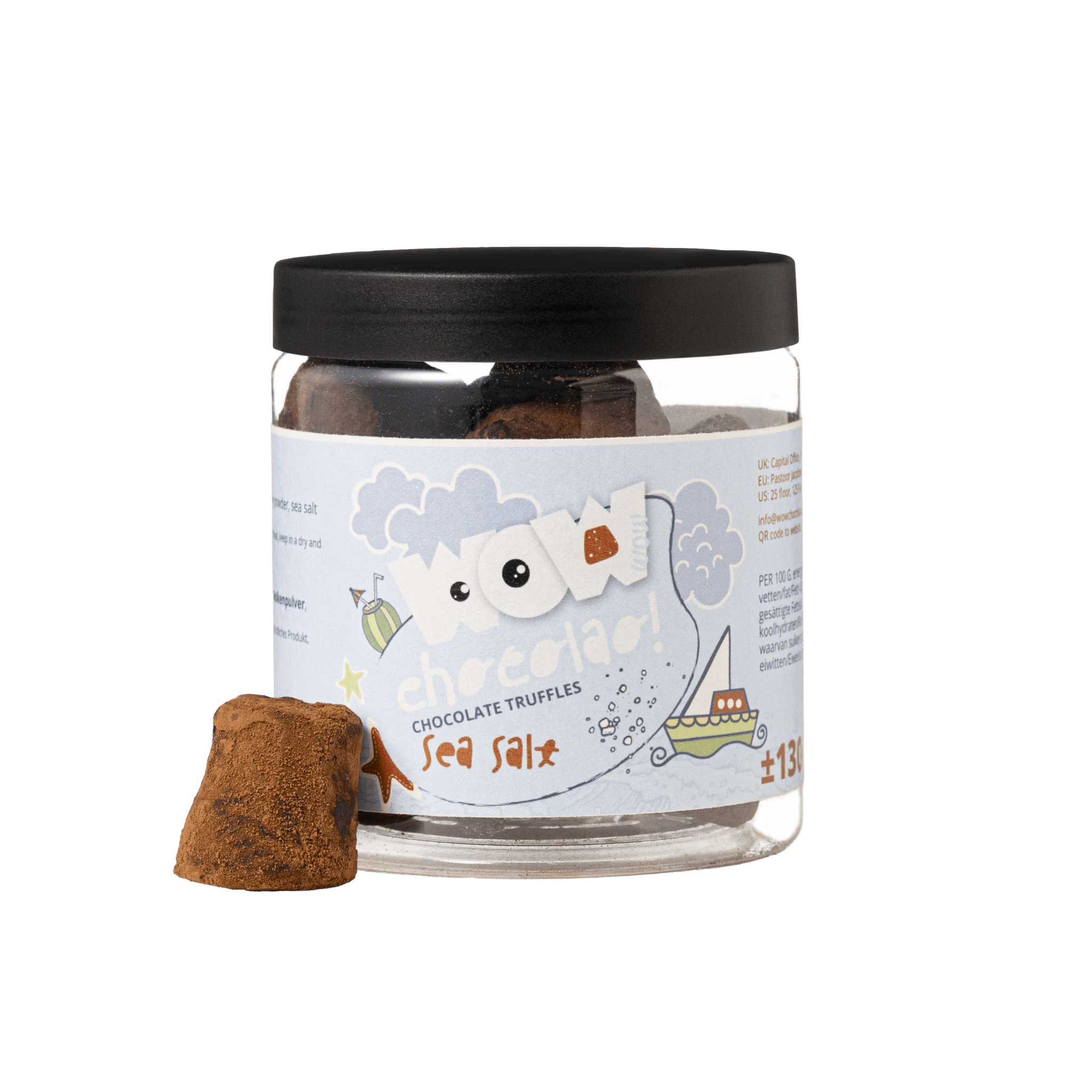 Sea Salt Summer Truffles Gift Jar 130g | Refreshing Chocolate