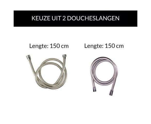 Wiesbaden Inbouw Badkraanset Baduitloop 20 cm Chroom (compleet)