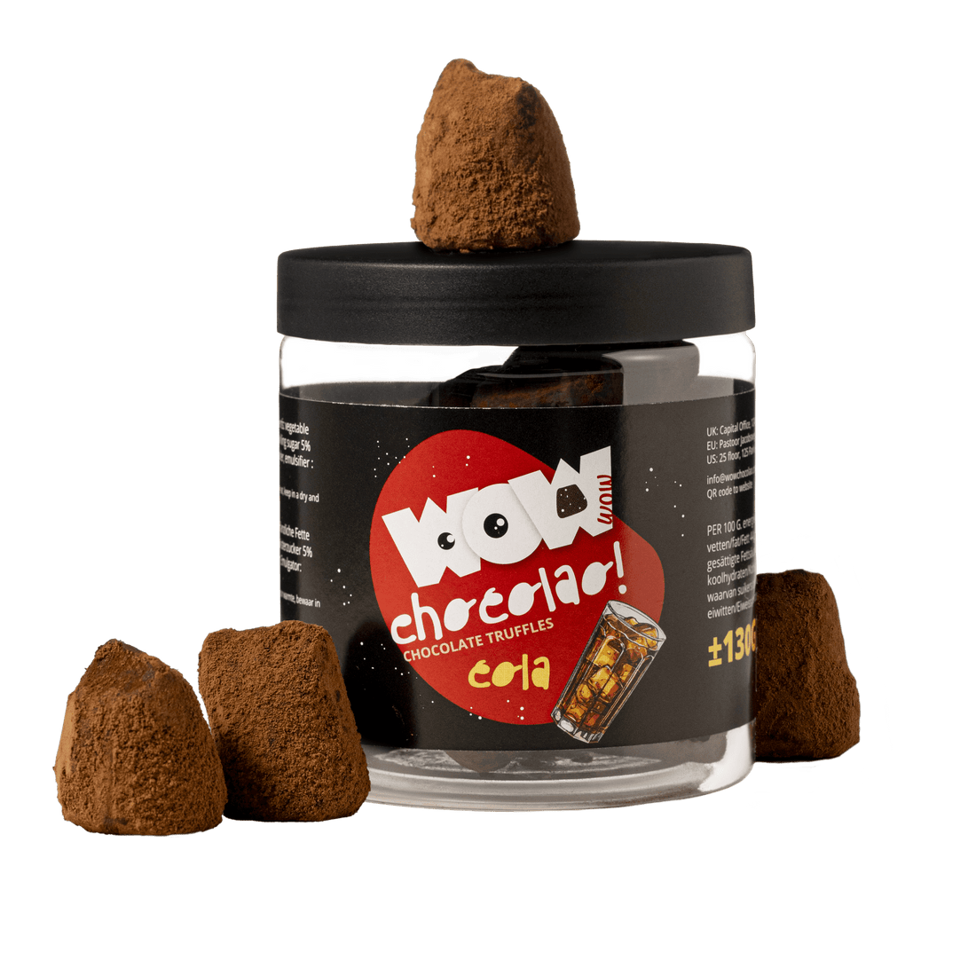 Sparkling Cola Chocolate Truffles Gift Jar 130g | Fizzy Cola Chocolate