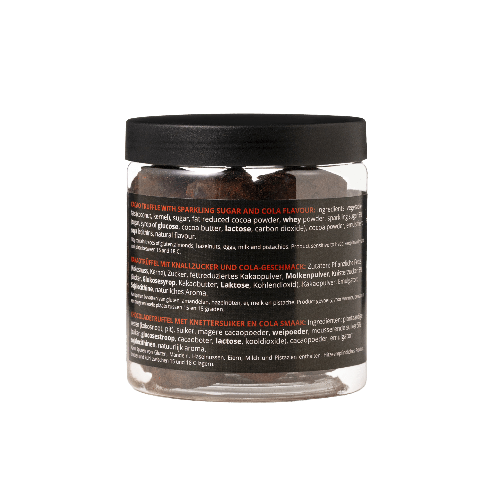 Sparkling cola chocolate truffles - New year Edition - Gifting jar 130g