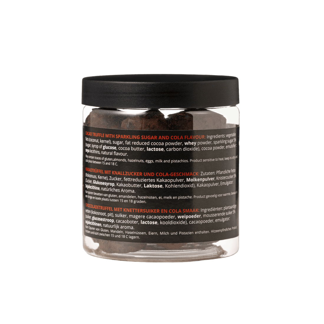 Sparkling cola chocolate truffles - New year Edition - Gifting jar 130g