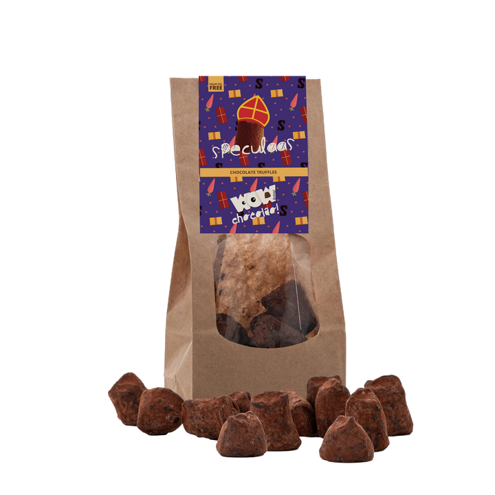 Speculaas Chocolate Truffles - Sinterklaas Edition - Biodegradable bag 130g - Goat Corp