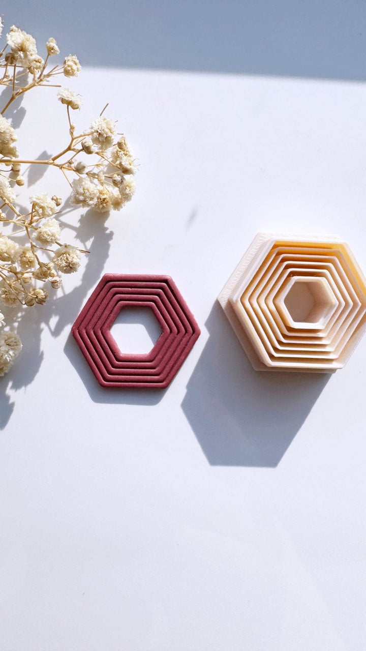 Striped hexagon cutter - Goat Corp