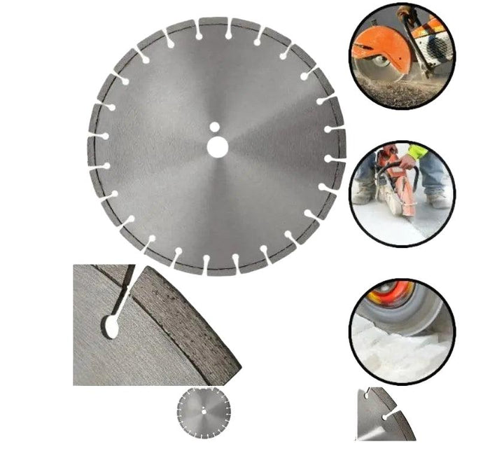 Top-Tools.nl Diamantschijf 350 mm – Gesegmenteerd voor Beton & Steen