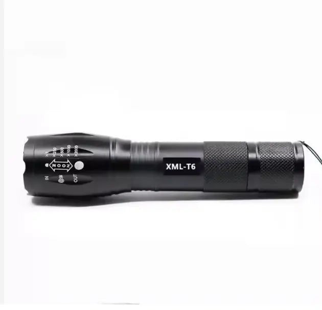 TOPCOM Waterdichte LED Zaklamp met Zoomfunctie – IP65 Aluminium