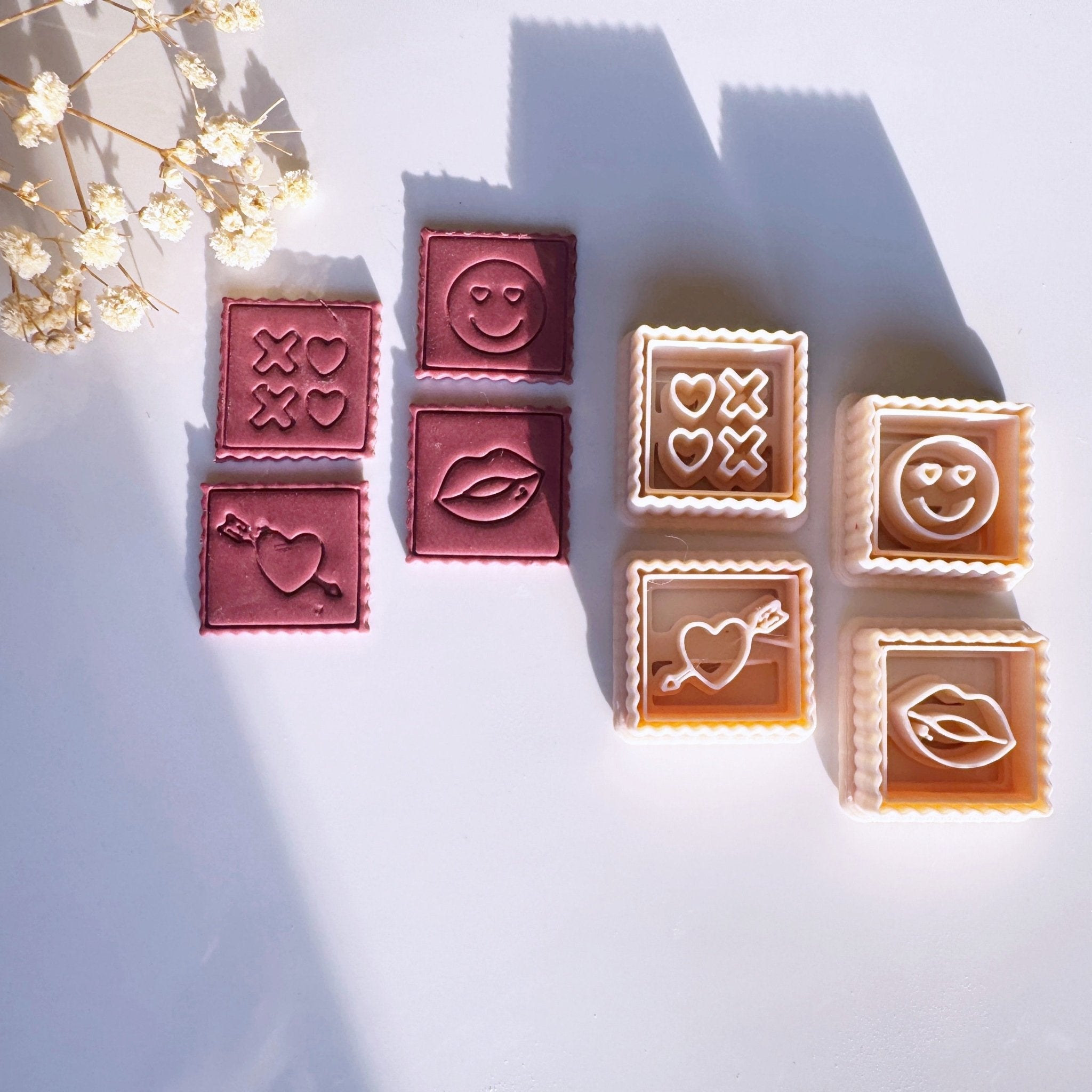 Valentines stamps cutter set - Goat Corp