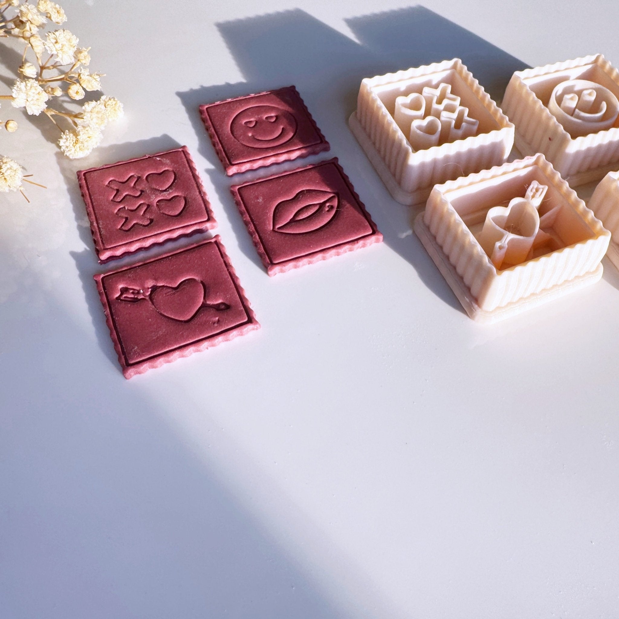 Valentines stamps cutter set - Goat Corp