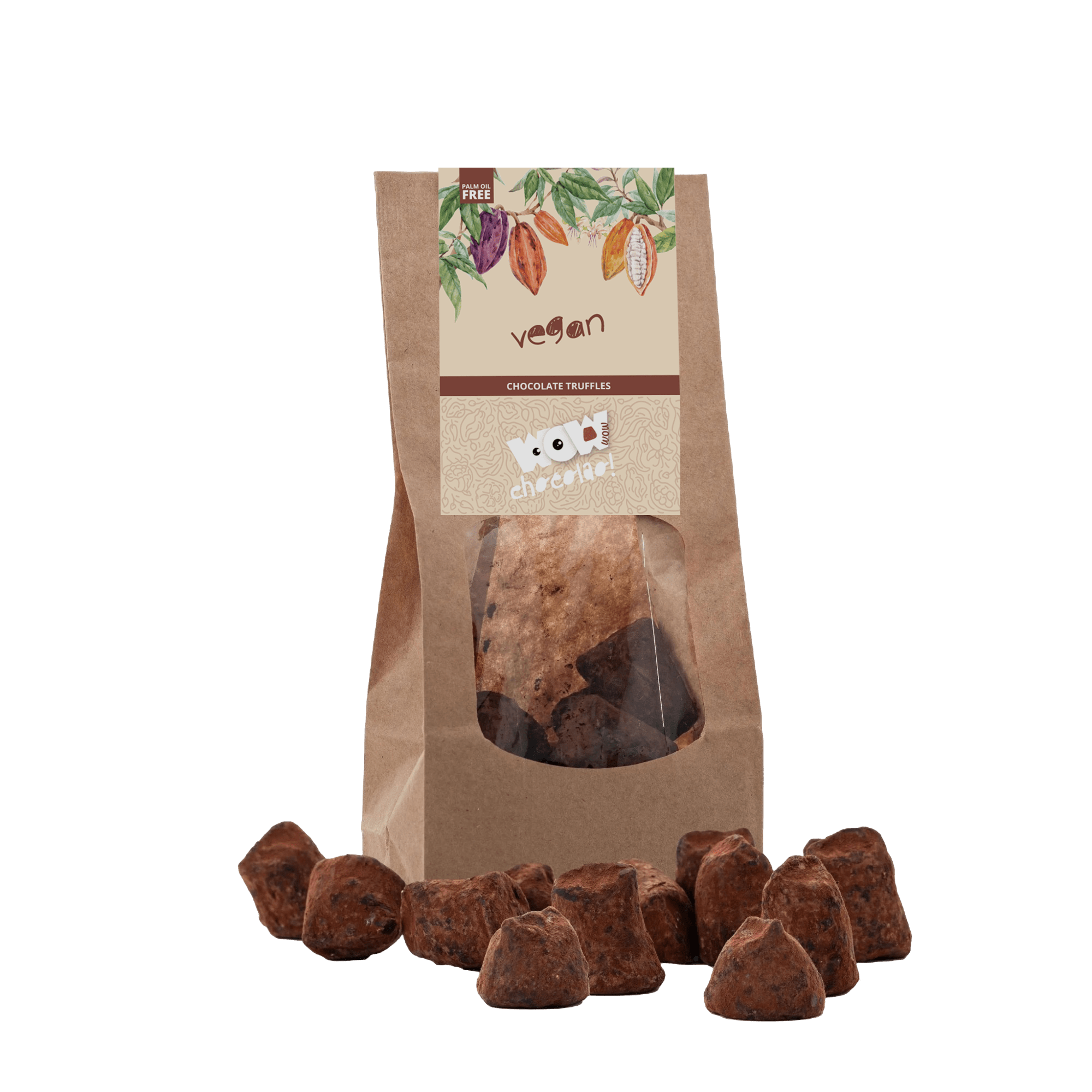 Vegan Chocolate Truffles - Biodegradable bag 130g