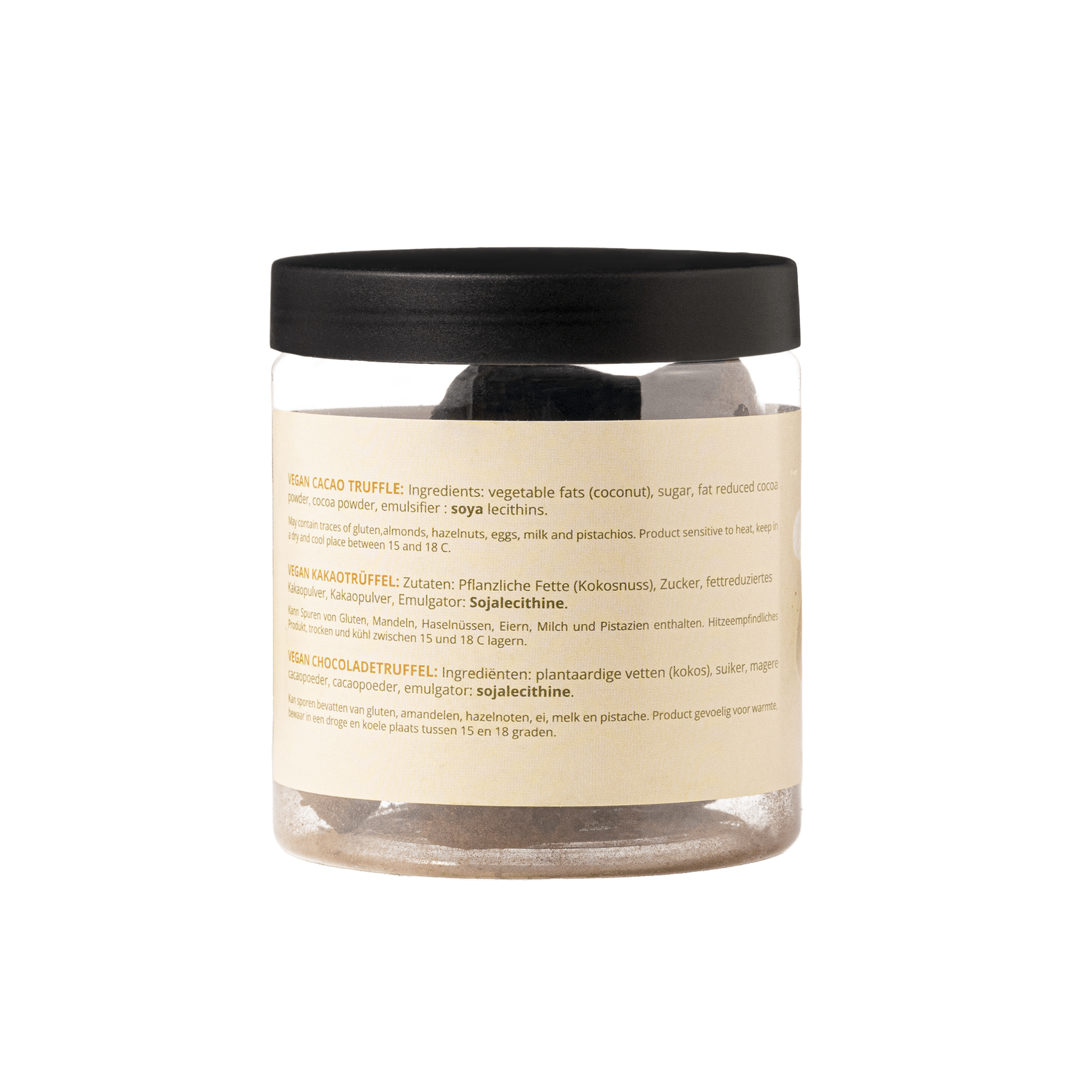 Vegan Chocolate Truffles Gift Jar 130g | Dairy-Free Chocolate
