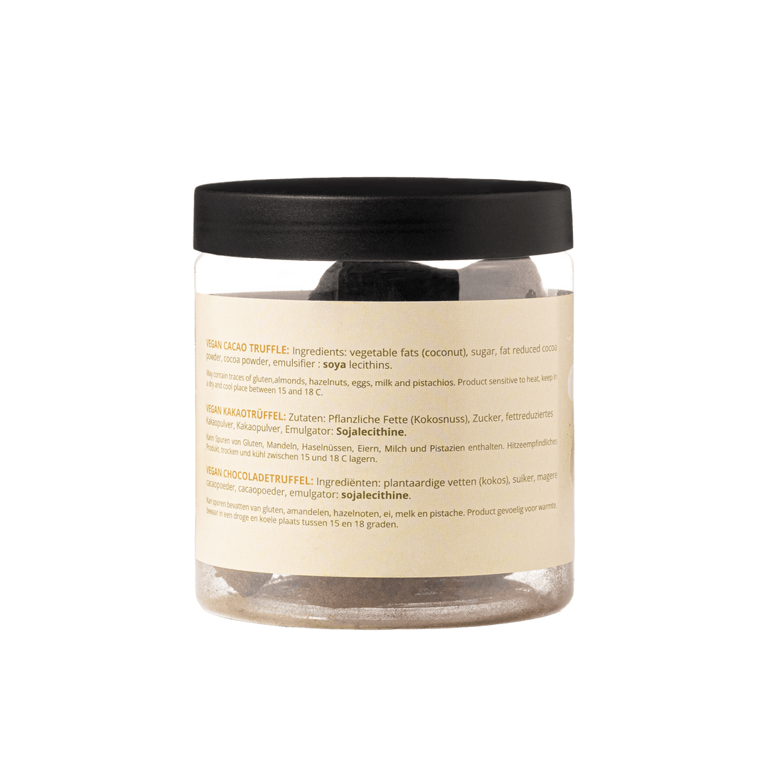 Vegan Chocolate Truffles Gift Jar 130g | Dairy-Free Chocolate