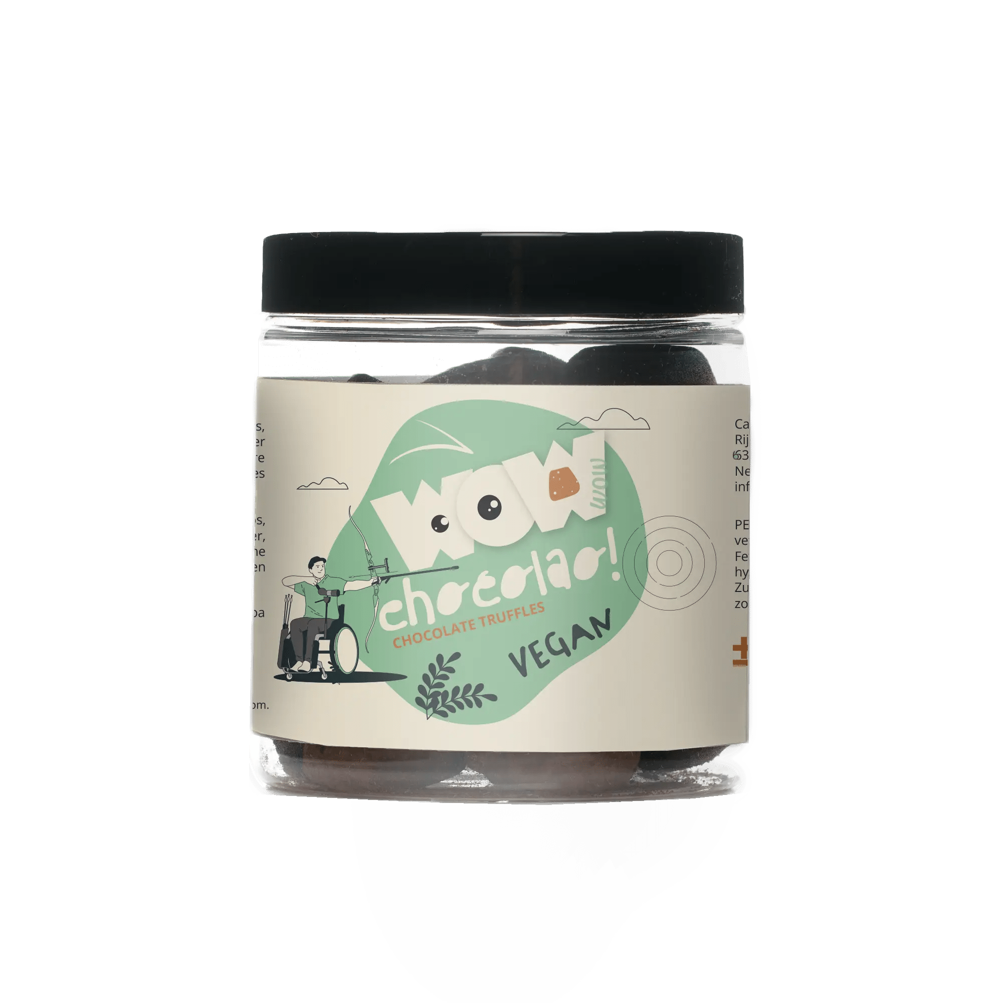 Vegan Chocolate Truffles - Paralympics Gifting Jar 130g
