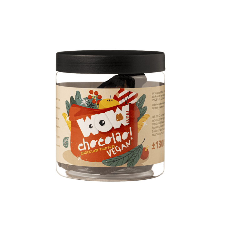 Vegan Christmas Truffles Gift Jar 130g | Dairy-Free Holiday Chocolate
