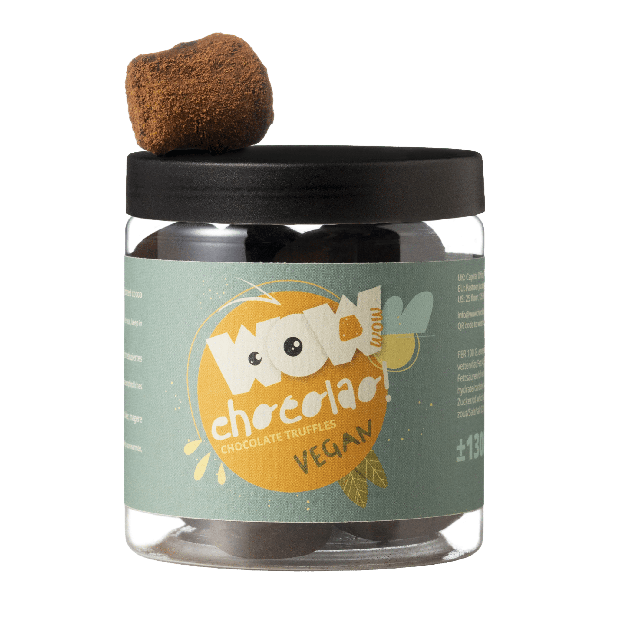 Vegan Summer Truffles Gift Jar 130g | Dairy-Free Summer Chocolate