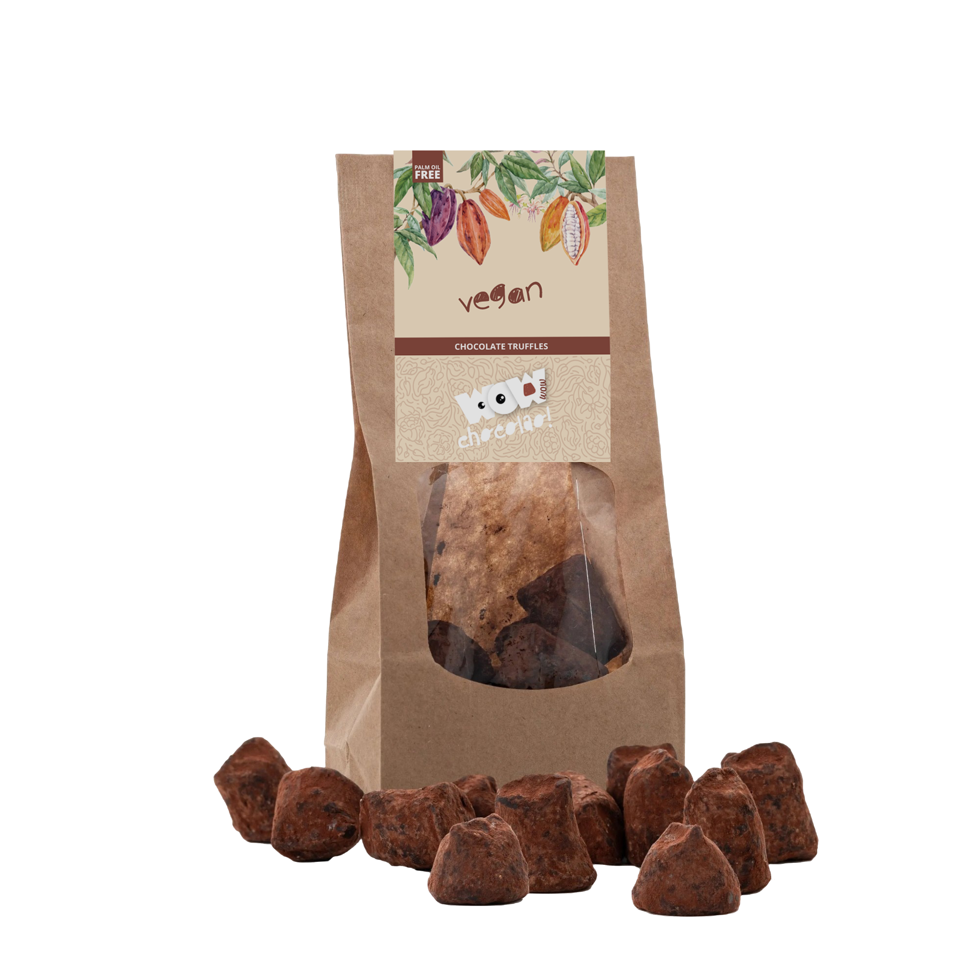 Vegan Chocolate Truffles - Biodegradable bag 130g - Goat Corp