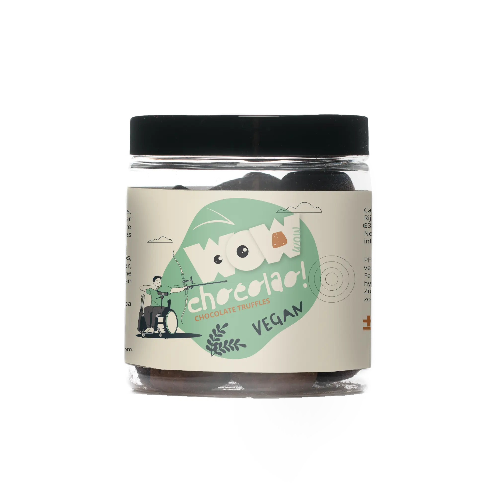 Vegan Chocolate Truffles - Paralympics Gifting Jar 130g - Goat Corp