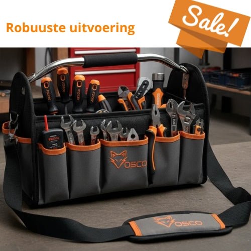 VOSCO® CABRIO Stevige gereedschapstas - Stalen handvat
