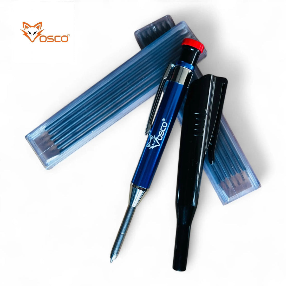VOSCO® markeerpotlood navulbaar incl. 12x vullingen
