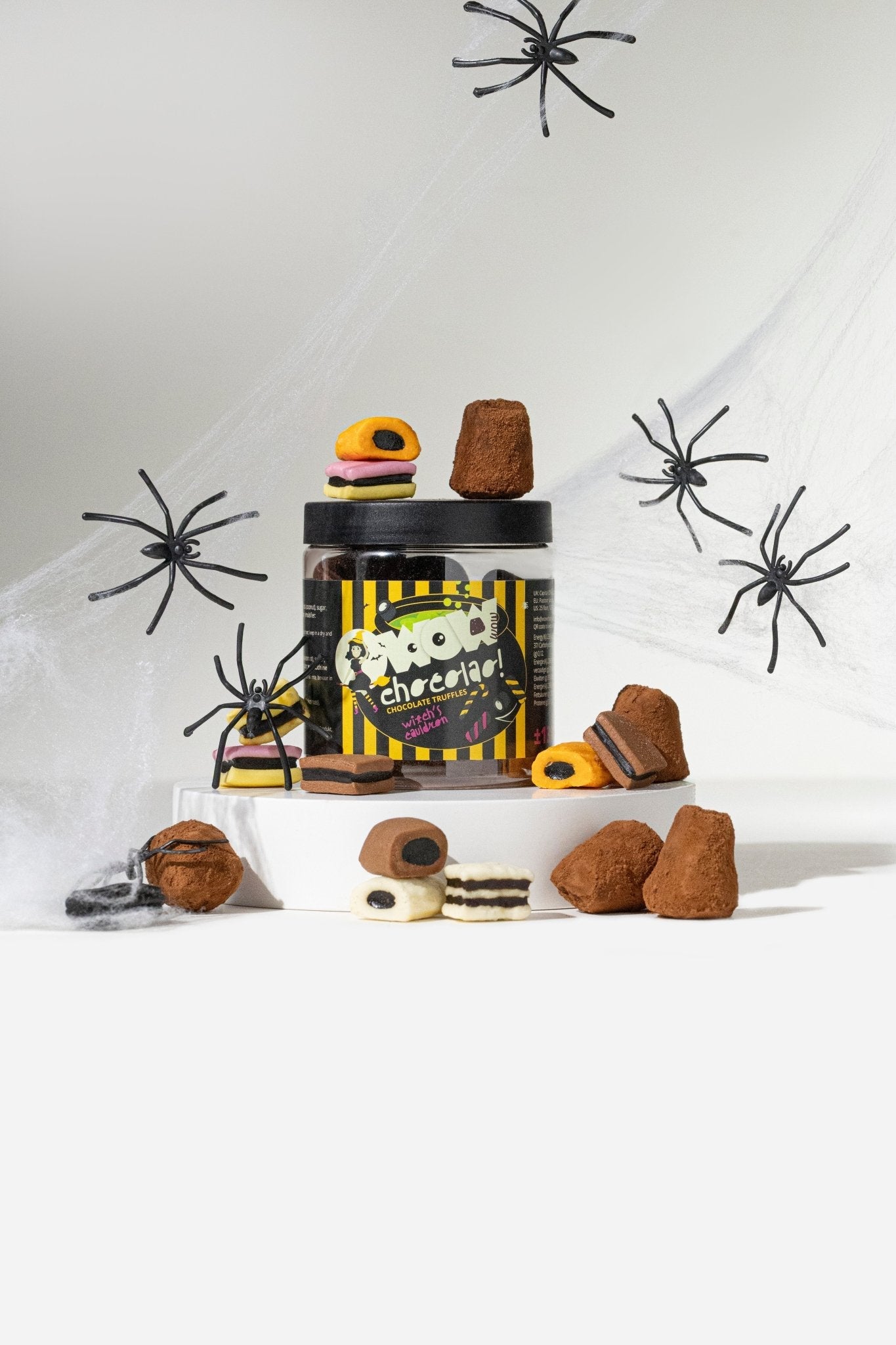 Witch Cauldron Chocolate Truffles Gift Jar 130g | Halloween Chocolate